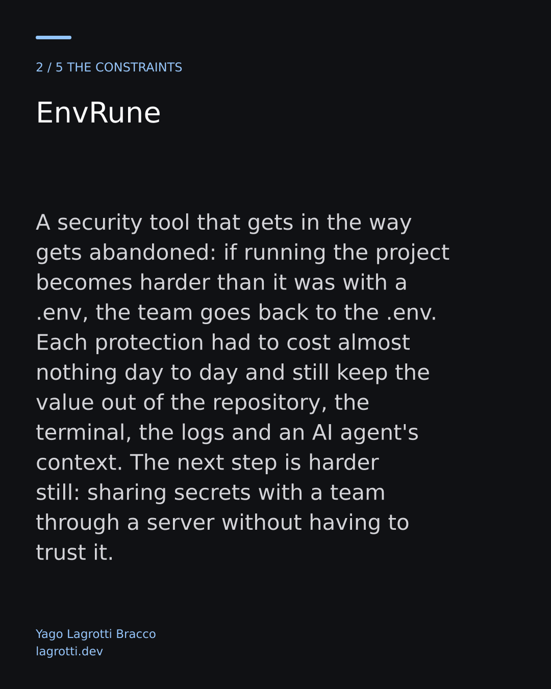 EnvRune — slide 2/5