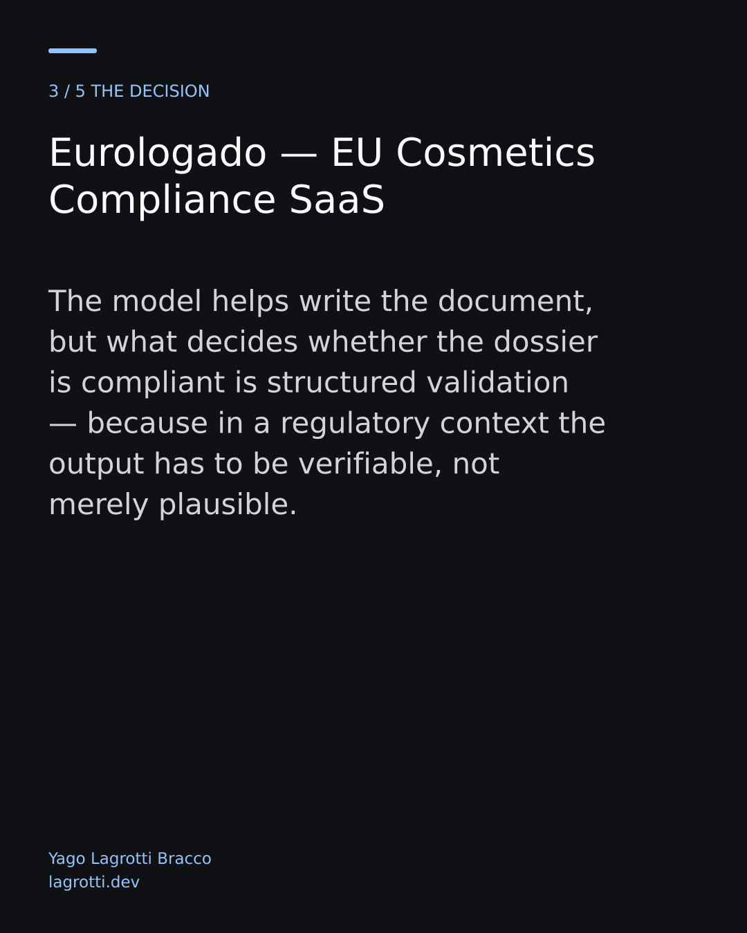 Eurologado — EU Cosmetics Compliance SaaS — slide 3/5
