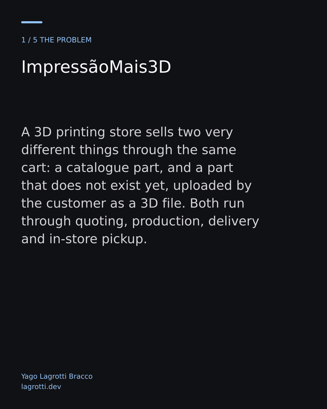 ImpressãoMais3D — slide 1/5
