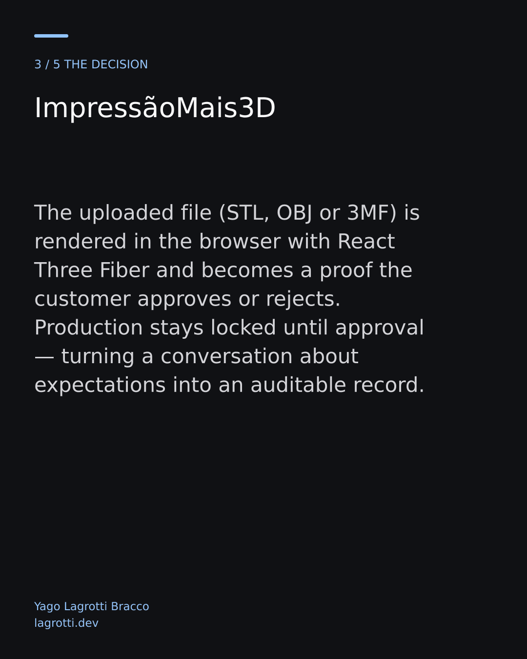 ImpressãoMais3D — slide 3/5