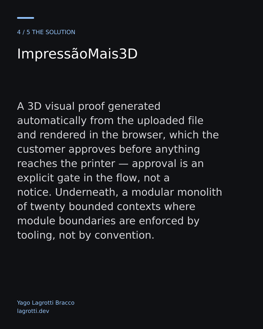 ImpressãoMais3D — slide 4/5