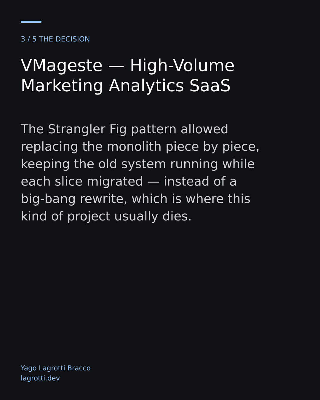 VMageste — High-Volume Marketing Analytics SaaS — slide 3/5