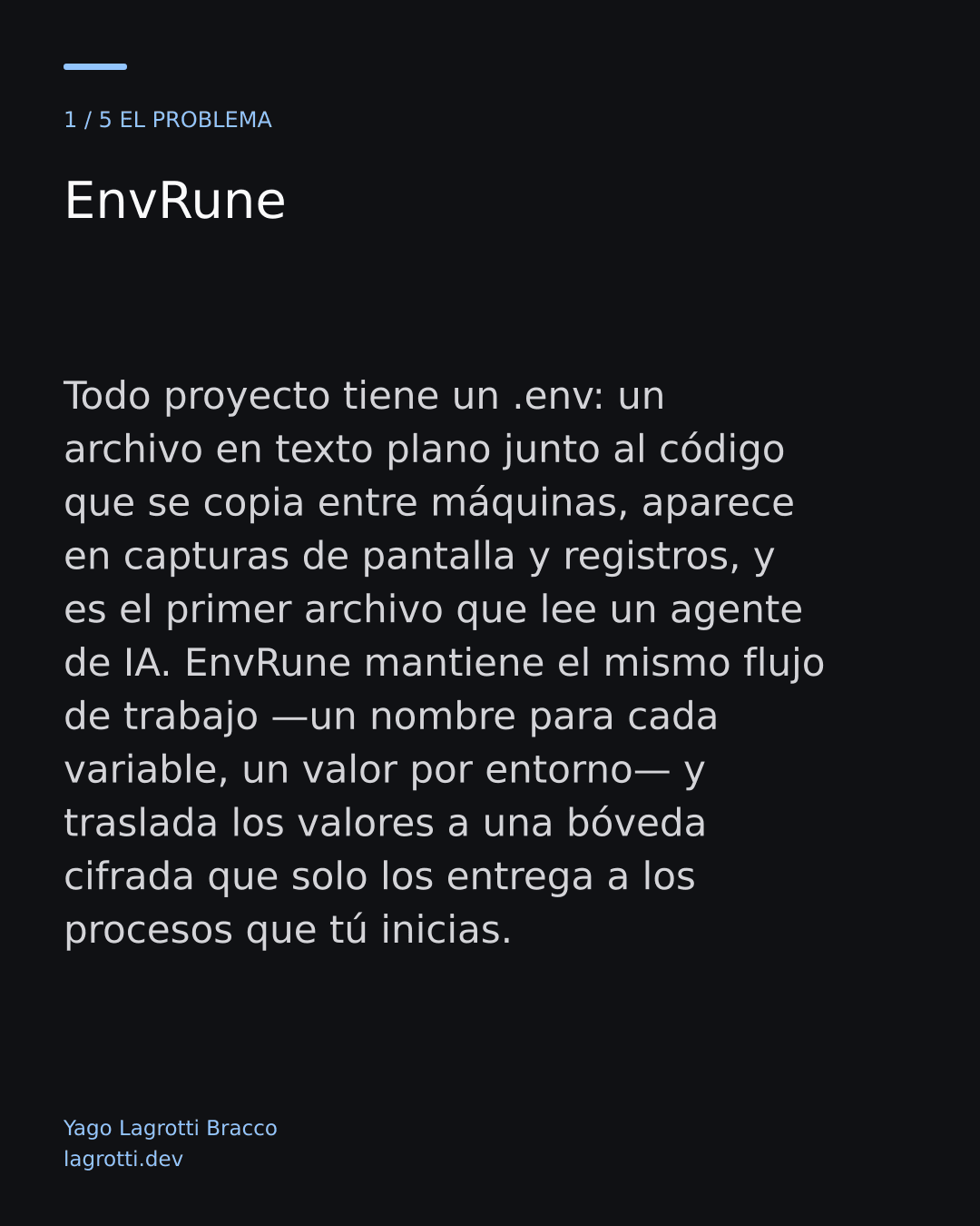 EnvRune — diapositiva 1/5