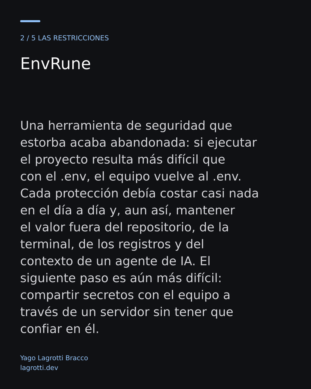 EnvRune — diapositiva 2/5