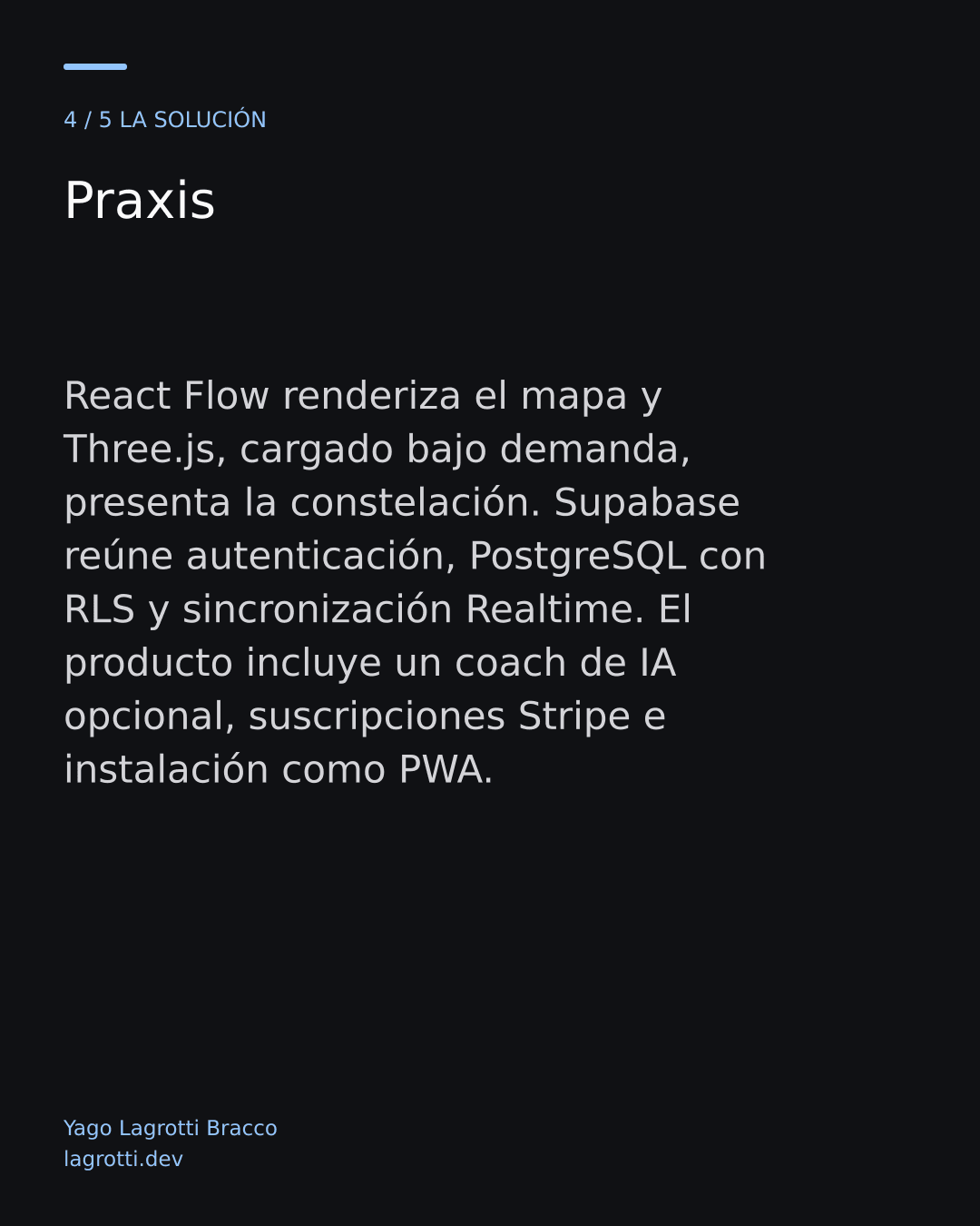 Praxis — diapositiva 4/5