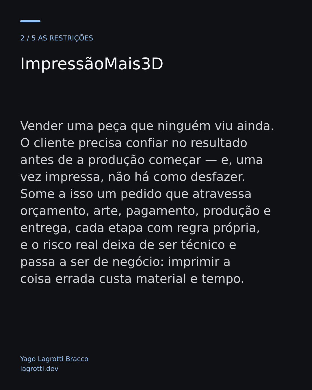 ImpressãoMais3D — slide 2/5