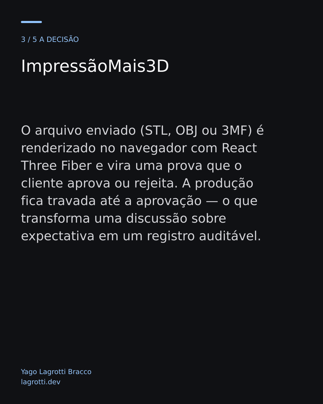 ImpressãoMais3D — slide 3/5