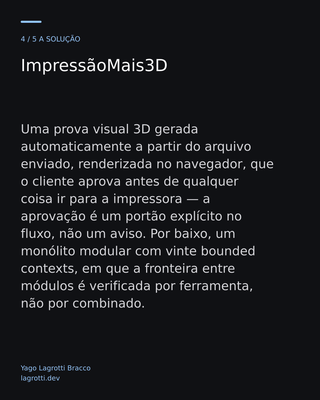 ImpressãoMais3D — slide 4/5
