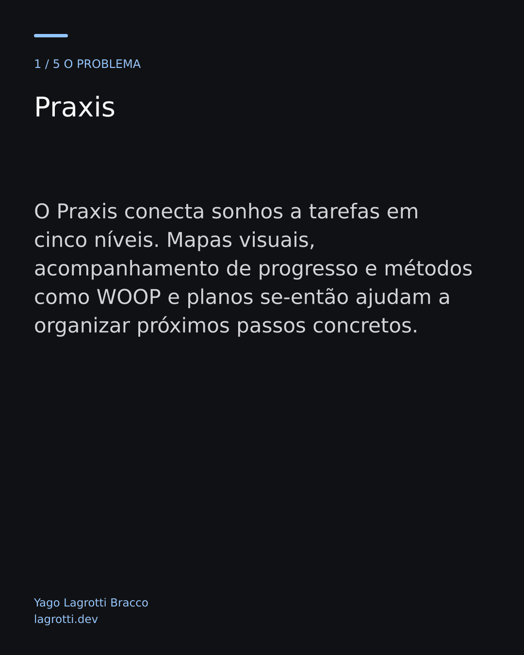 Praxis — slide 1/5