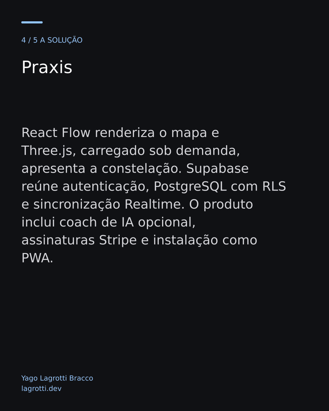 Praxis — slide 4/5