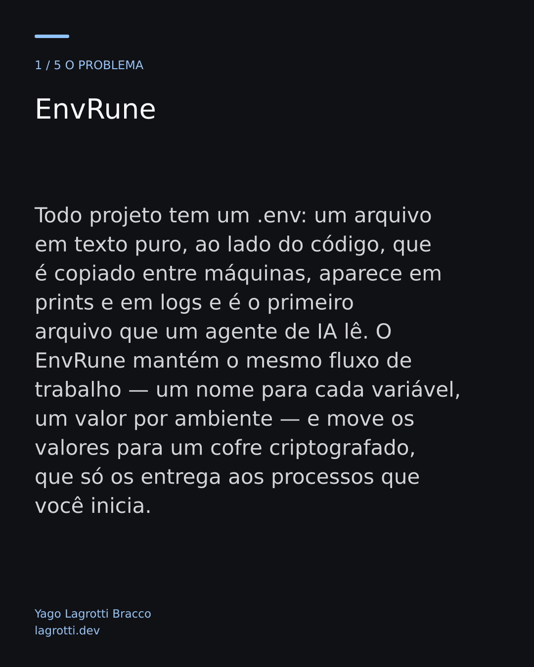 EnvRune — slide 1/5
